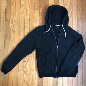 Banana Republic Vintage Sherling Fleece Hoodie Med